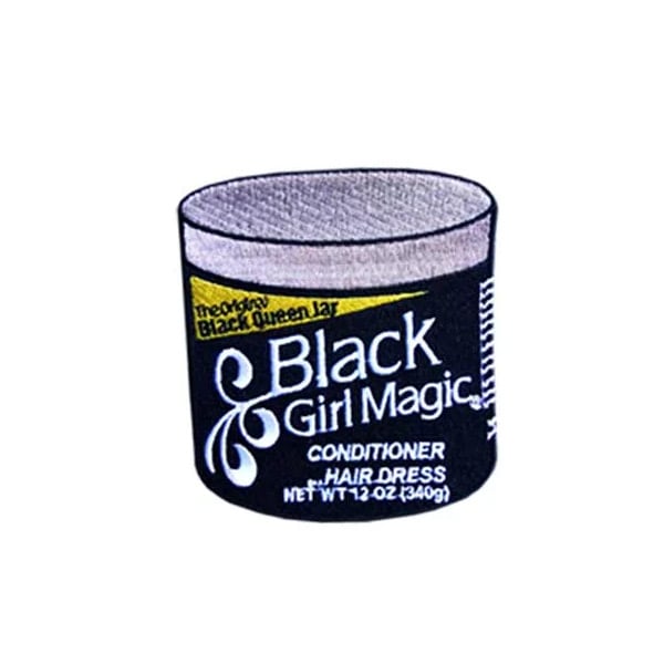 Image of Black Girl Magic Jar Iron-On Patch