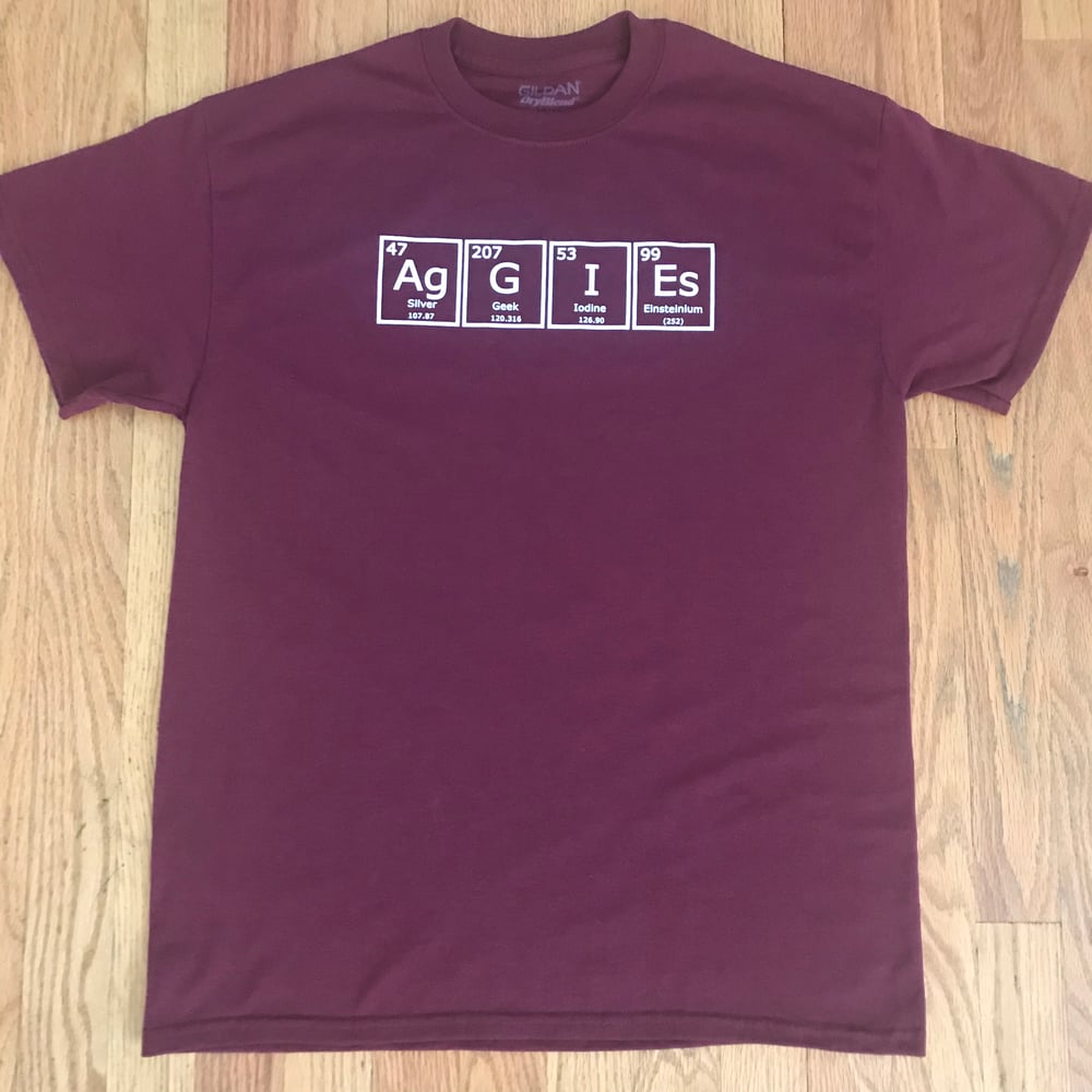 Image of periodic texas a&m aggies. - graphic tee