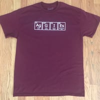 Image 1 of periodic texas a&m aggies. - graphic tee