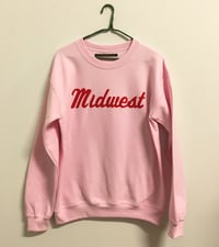 Image 2 of Midwest Unisex Flock Sweatshirt - Pink Edition