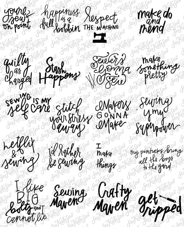 Image of SEWING SVG + PDF // CREATIVE BUNDLE #1
