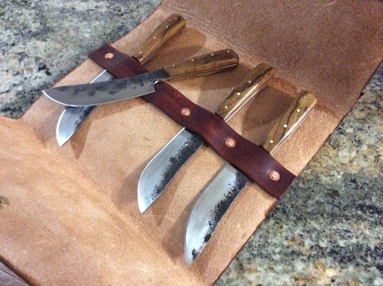 Image of Hand forged steak knives
