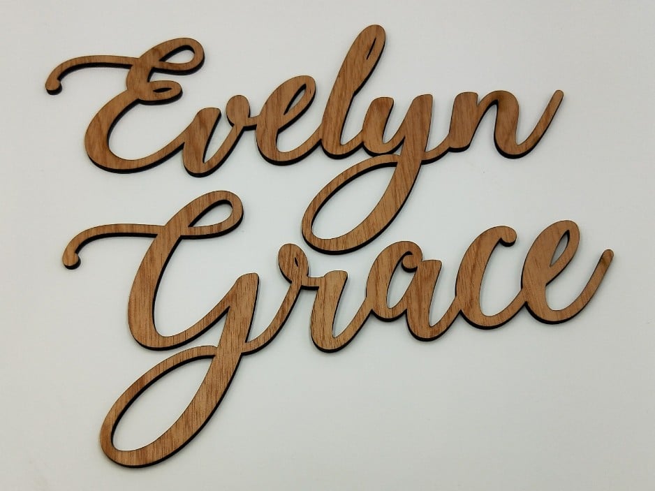 Image of Laser cut name