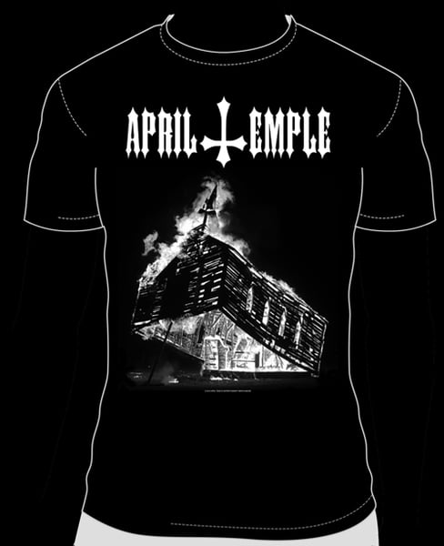 Image of April Temple - Burning Church (T-shirt)