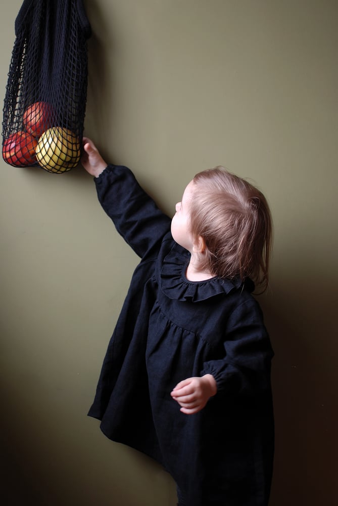 Image of bu.ku.ku black linen dress