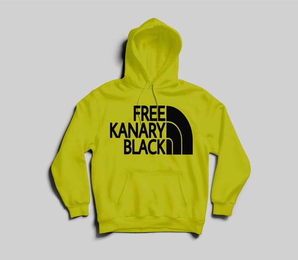 Image of Yellow free Kanary black hoodie