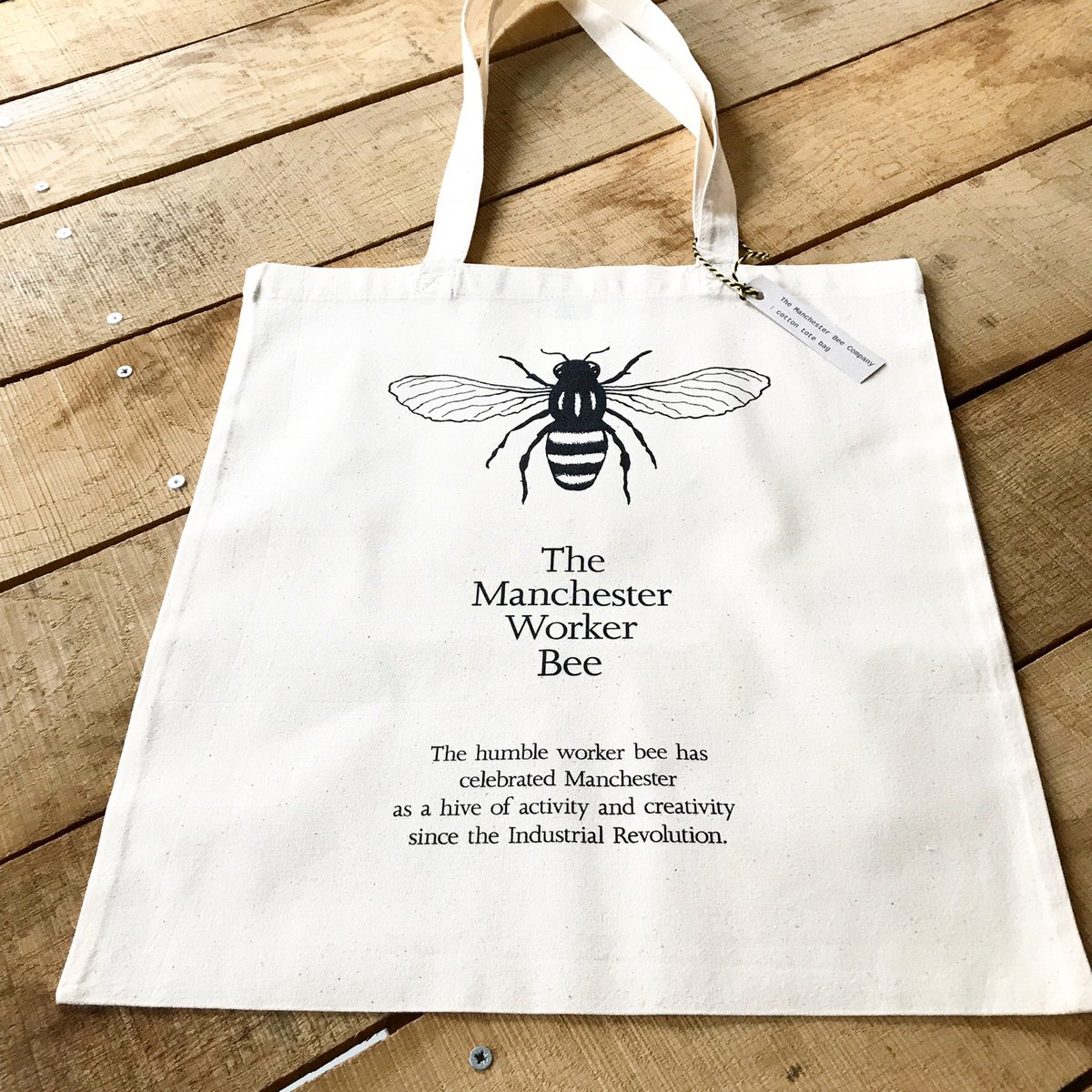 Image of Manchester Worker Bee Cotton Bag