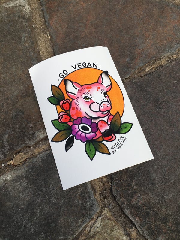 Image of Go Vegan Print