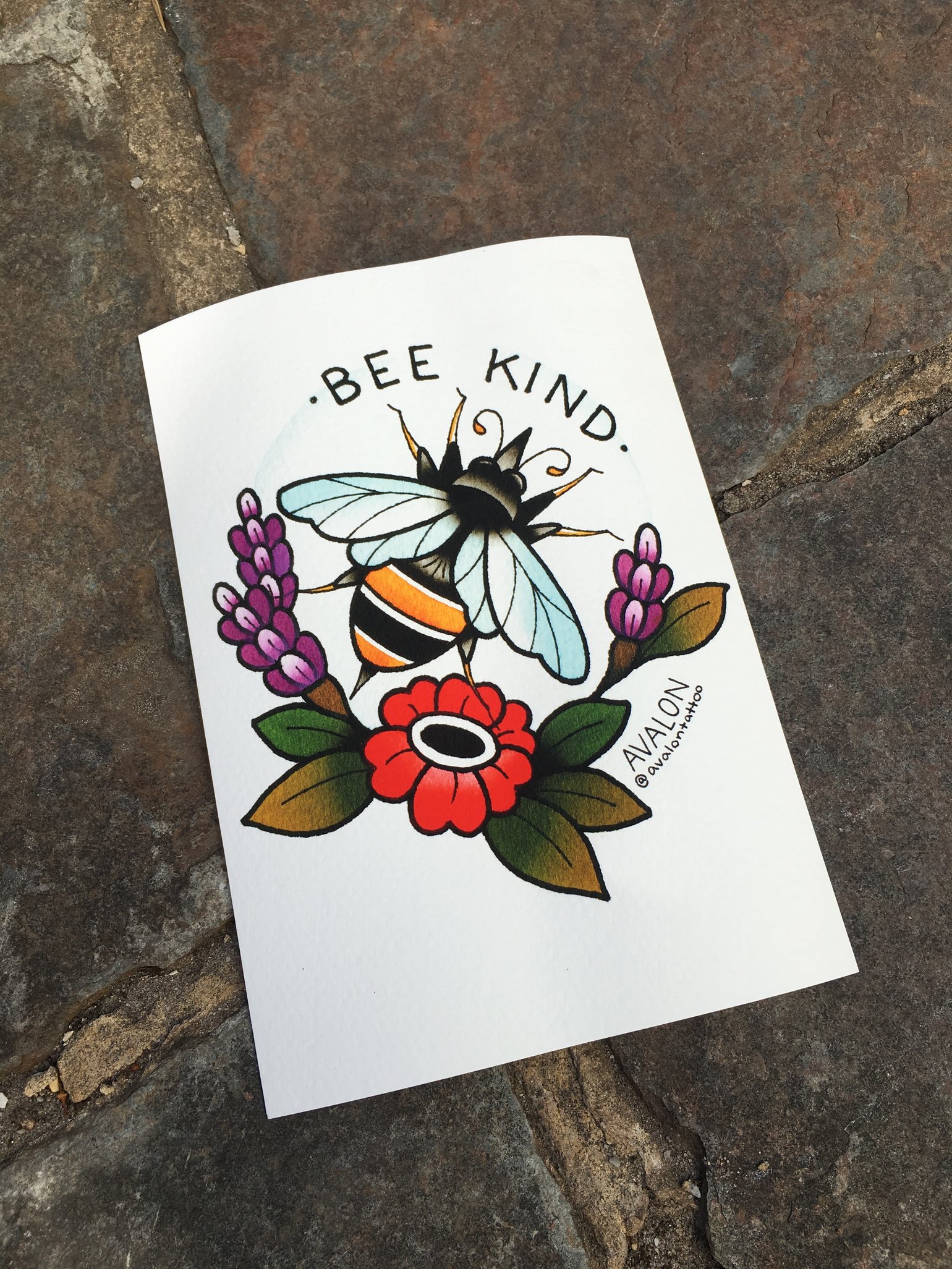 Image of Bee Kind Print