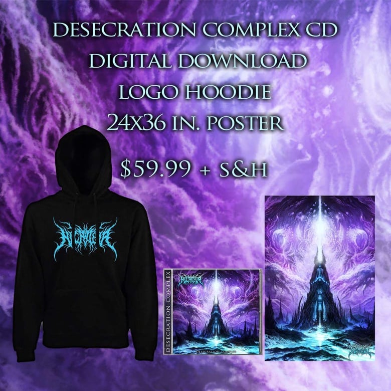 Image of Desecration Complex CD + Digital Download + Pullover Hoodie + Poster