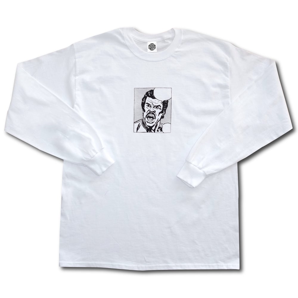 Image of TAKEGOODCARE™ "COMIC" LS WHITE