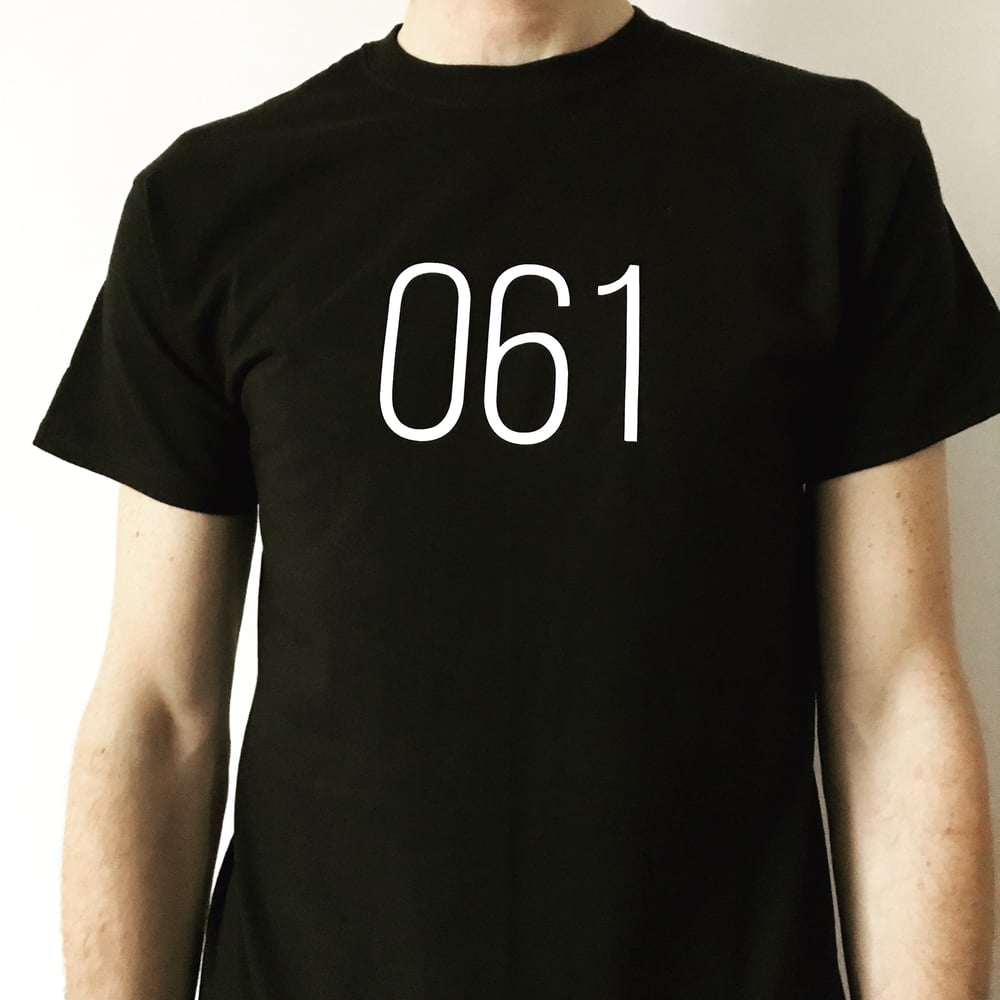 Image of 061 + 0161 MANCHESTER RETRO AREA CODE T SHIRT