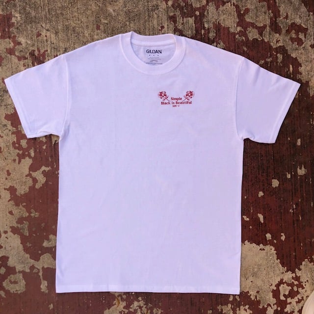Image of Black Is Beautiful Spring Tee White/Red