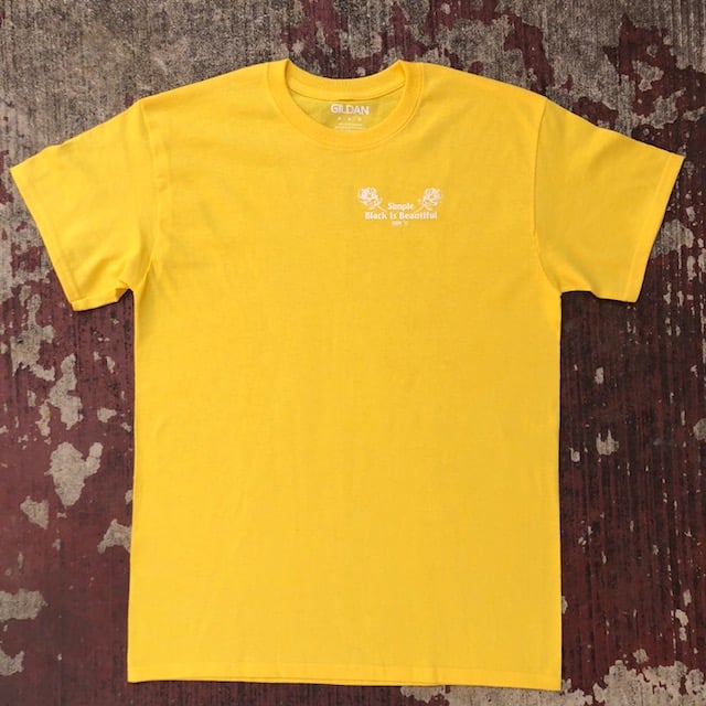 Image of Black Is Beautiful Spring Tee Yellow/White