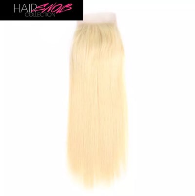 Image of Platinum Blonde #613 Free Part Straight HD Lace Closure