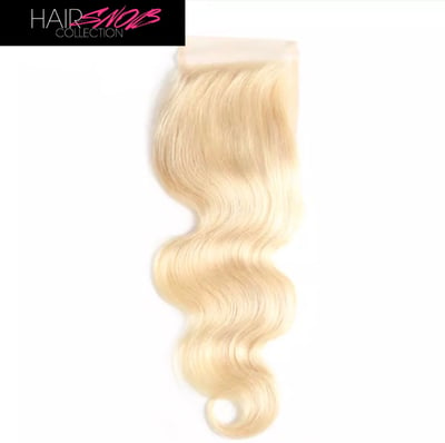 Image of Platinum Blonde #613 Free Part Body Wave HD Lace Closure