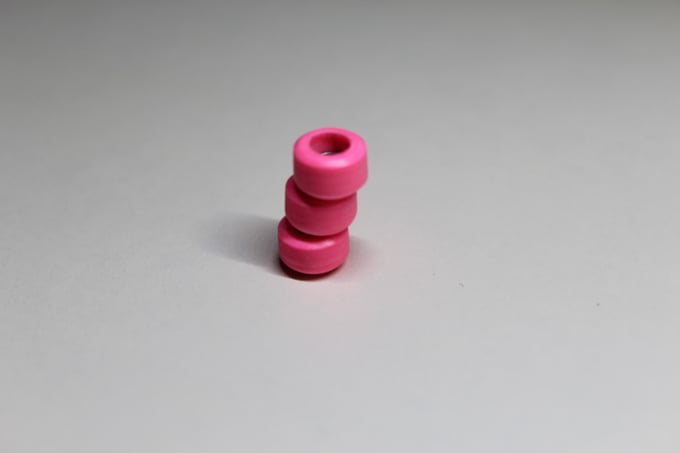 Image of 65D- M3 Hot pink Urethane wheels