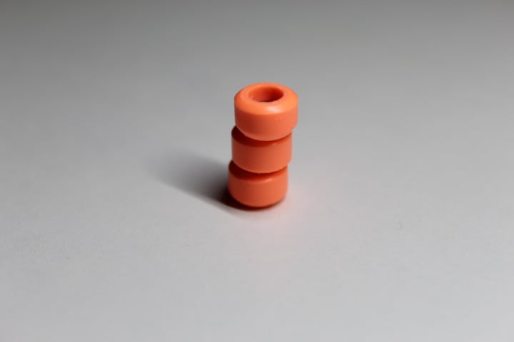 Image of 65D- M3 Neon Orange Urethane wheels
