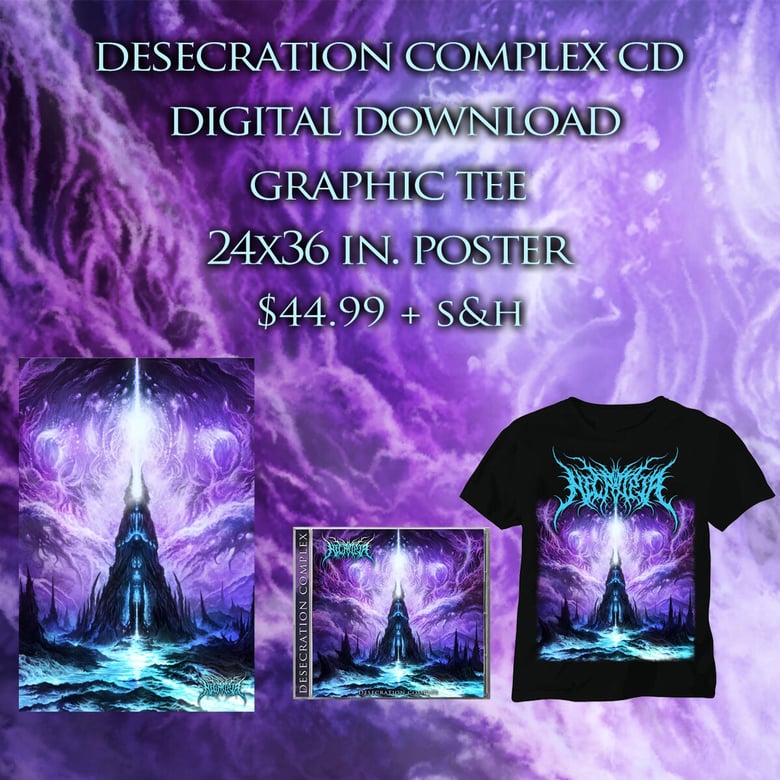 Image of Desecration Complex CD + Digital Download + Graphic Tee + Poster