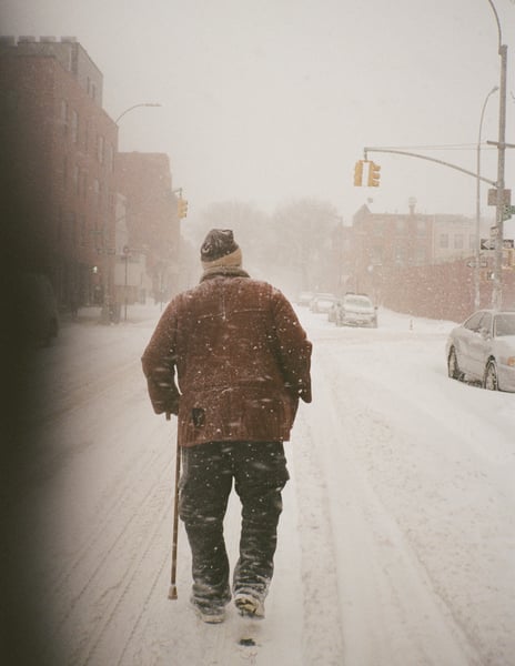 Image of Man in storm 2018 (11" x 14") PRINT (out of 3)