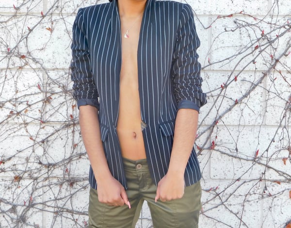 Image of All purpose pinstriped blazer