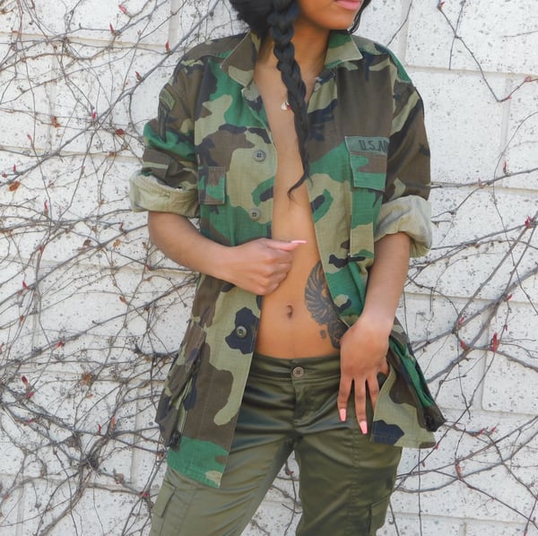 Image of Classic Army fatigue Camo jacket