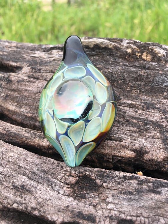 Image of Heart of Opal Spotted Pendant