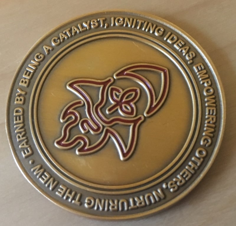 Image of Find, Nurture, Enroll, Connect: Catalyst Challenge Coin