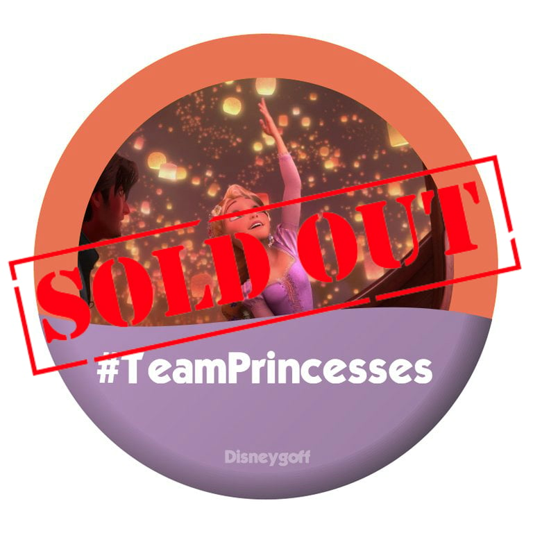 Image of #TeamPrincesses Button Badge - Rapunzel