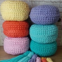 Image 2 of Crochet circular purses with tassels