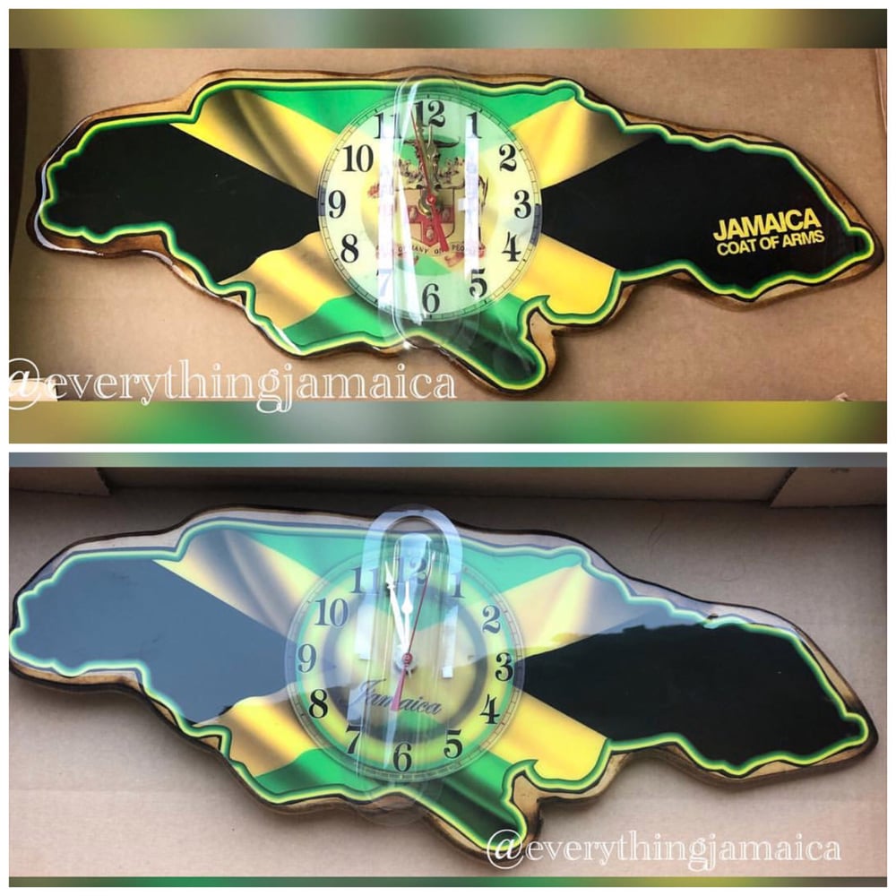 Jamaica Flag and Coat of Arms Clock