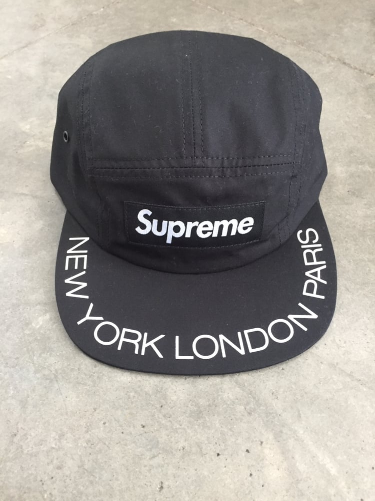 Image of Supreme Visor Print Camp Cap