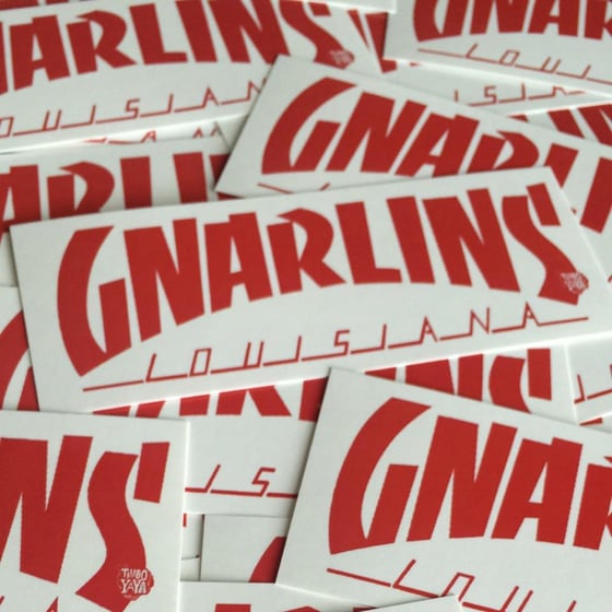 Image of "GNARLINS LOUISIANA" (paper) Sticker by TimboYaYa!