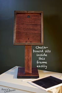 Image 2 of Message Memo Board, Wooden Wedding Stand, Menu, Chalkboard, To do list organizer, Family Schedule