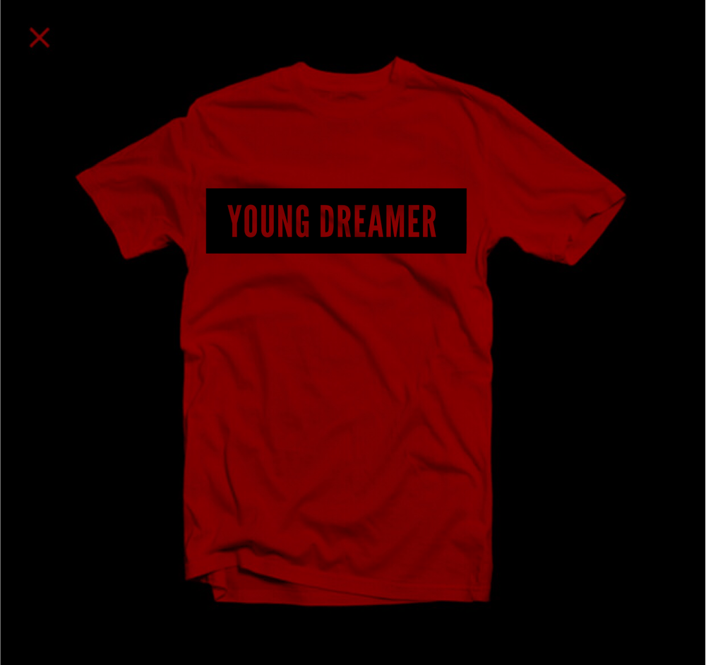 Young Dreamer T-Shirt (Red/Black)