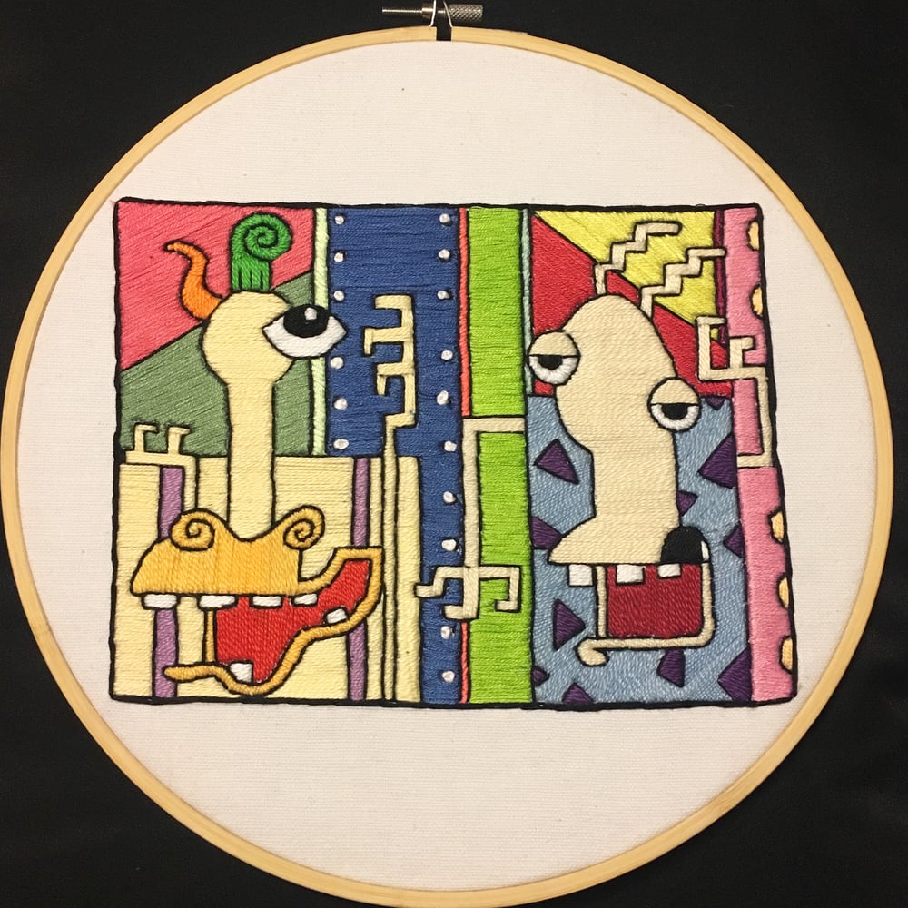 Image of Rocko Piscasso hand embroidery