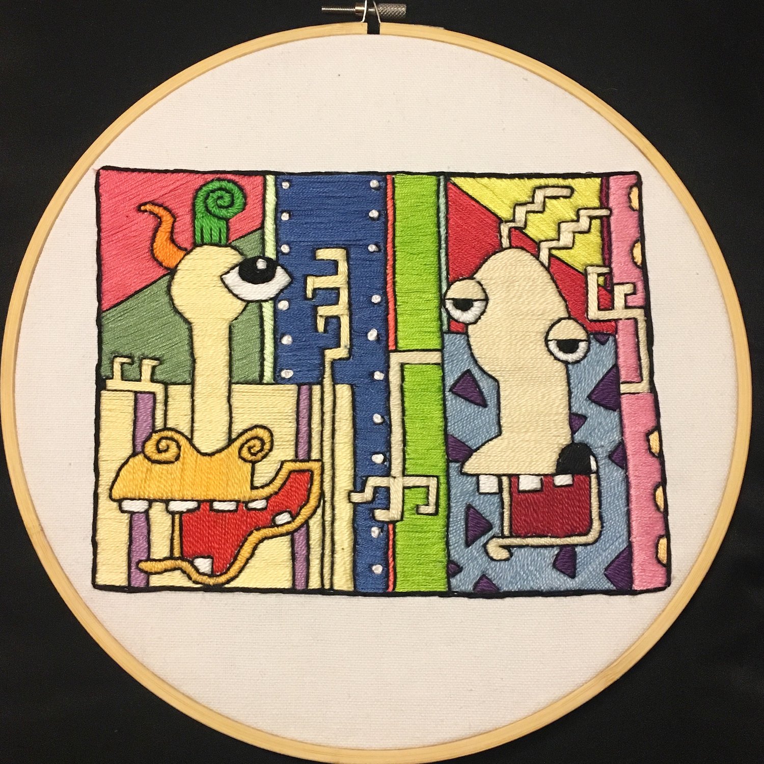 Image of Rocko Piscasso hand embroidery