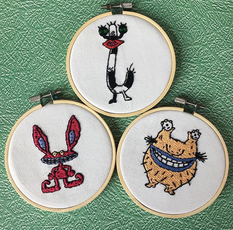 Image of Ahh! Real Monsters embroidery