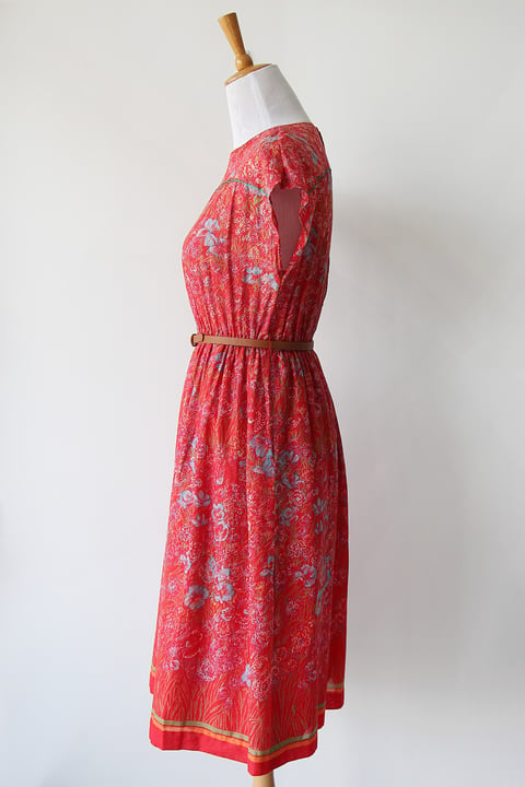 Image of SOLD Red Blooms Dress