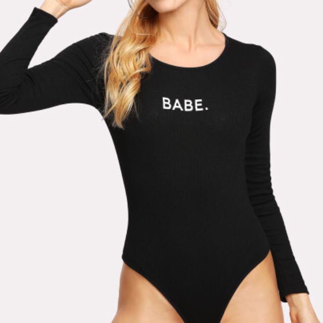 Slogan bodysuit store