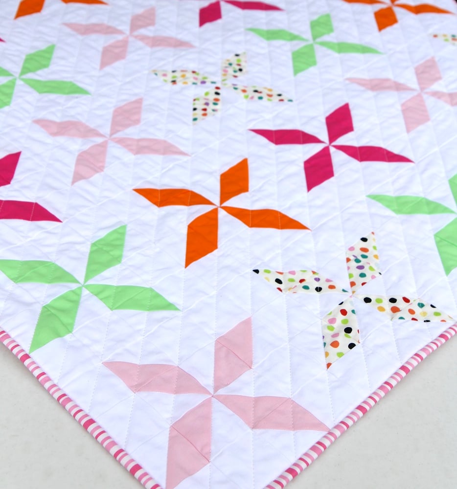 Child s Pinwheel Quilt PDF Pattern Beech Tree Lane Handmade