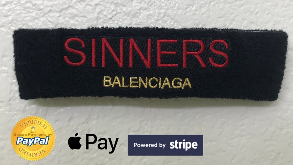 SINNERS BALENCIAGA HEADBAND (Limited Reproduction) Trap Star Apparel