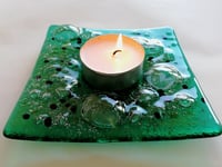 Image 4 of Emerald Swell Medium Candle Holder