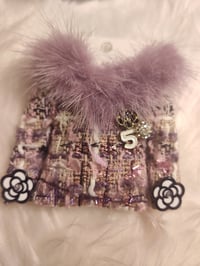 Image 1 of PURPLE PLAID COAT BROOCH