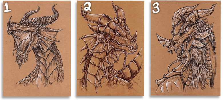 Image of A5 Dragon Print
