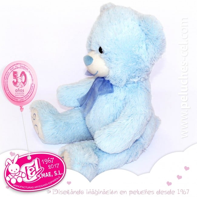 Image of Oso de peluche gigante azul de 2 metros de altura de pies a cabeza. El regalo perfecto para el/ella