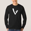 WHITE long sleeve logo