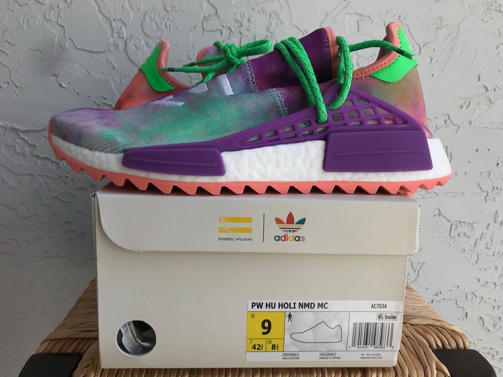 Image of Pharrell x Adidas NMD Human Race "Chalk Coral"