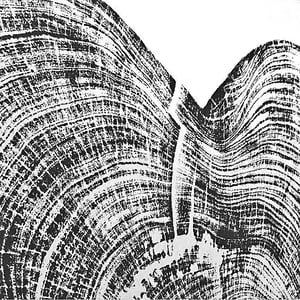 Image of Heart Wood Block Print