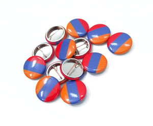 Image of Armenia flag round pin